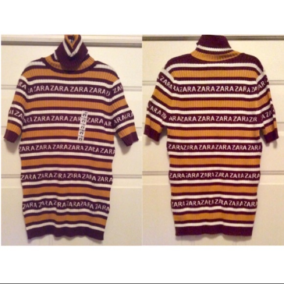 ZARA KNIT Logo Sweater NWT SZ M - Picture 8 of 8